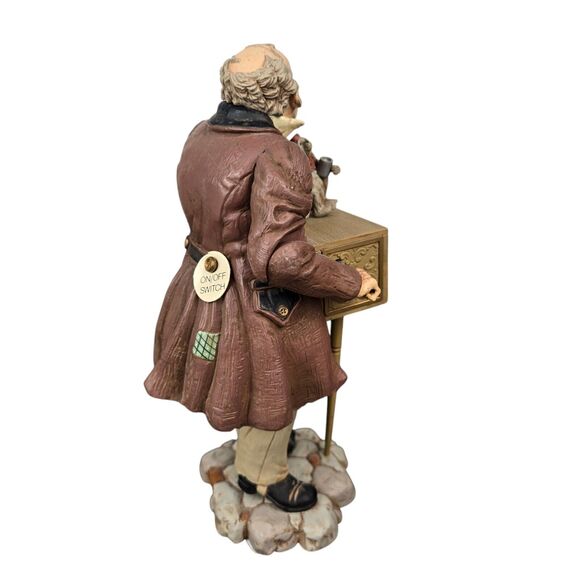 Vtg 1982 Hallmark Musical Organ Grinder & Monkey Santa Lucia Figurine 8.5" WORKS - Picture 8 of 14